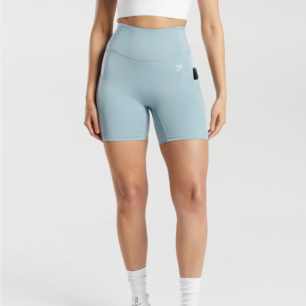 NWOT Gymshark Pocket Shorts in Salt Blue
